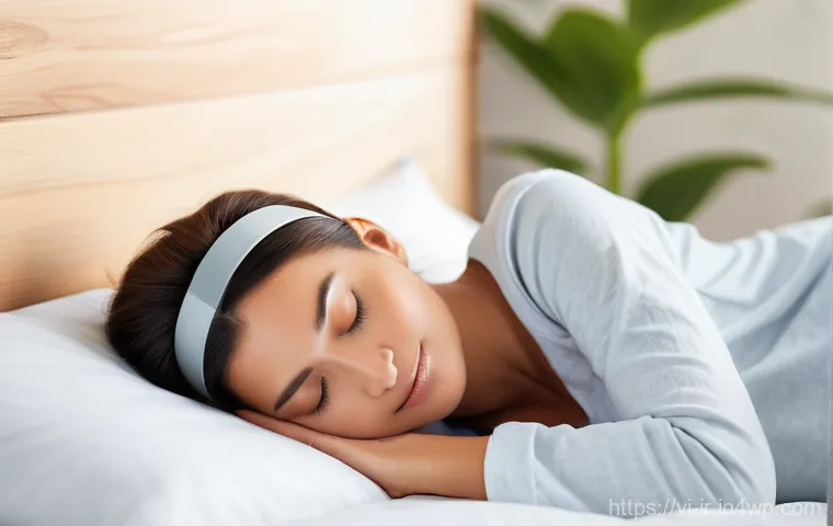 뇌파 측정의 실용적 응용 - **Prompt 1: Serene Deep Sleep and Brainwave Harmony**
"A young adult (25-35 years old, wearing c...